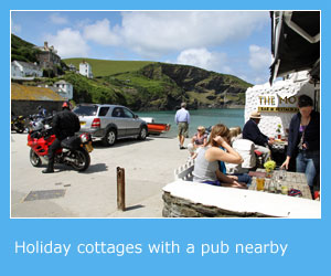 self catering cottages with a pub nearby