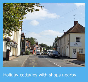 self catering holiday cottages with shops nearby